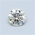 0.54 quilates, Redondo Diamante , Color H, claridad VS2 y certificado por EGL