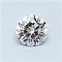 0.54 quilates, Redondo Diamante , Color H, claridad VS2 y certificado por EGL