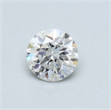 0.40 Carats, Round Diamond with Fair Cut, F Color, I1 Clarity and Certified by GIA