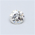0.32 quilates, Redondo Diamante , Color F, claridad SI1 y certificado por EGL