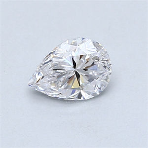 Picture of 0.55 Carats, Pear Diamond with  Cut, D Color, SI1 Clarity and Certified by GIA