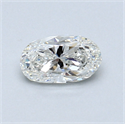 0.54 quilates, Ovalado Diamante , Color G, claridad VVS2 y certificado por GIA