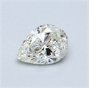 0.46 quilates, De pera Diamante , Color K, claridad VS2 y certificado por GIA