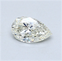 0.61 quilates, De pera Diamante , Color K, claridad SI2 y certificado por GIA
