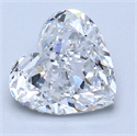 1.53 Carats, Heart Diamond with  Cut, D Color, VS2 Clarity and Certified by GIA