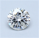 0.73 Carats, Round Diamond with Excellent Cut, E Color, SI2 Clarity and Certified by EGL