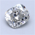 1.50 Carats, Cushion Diamond with  Cut, I Color, SI2 Clarity and Certified by GIA