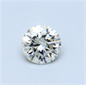 0.31 quilates, Redondo Diamante , Color H, claridad VVS1 y certificado por EGL