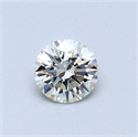 0.32 Carats, Round Diamond with Excellent Cut, H Color, VVS1 Clarity and Certified by EGL