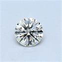0.32 Carats, Round Diamond with Excellent Cut, I Color, VVS1 Clarity and Certified by EGL