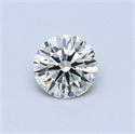 0.35 Carats, Round Diamond with Excellent Cut, I Color, VVS1 Clarity and Certified by EGL