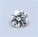 0.35 Carats, Round Diamond with Excellent Cut, H Color, VVS2 Clarity and Certified by EGL