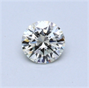 0.36 Carats, Round Diamond with Excellent Cut, I Color, VVS1 Clarity and Certified by EGL
