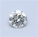 0.37 Carats, Round Diamond with Excellent Cut, I Color, VS1 Clarity and Certified by EGL