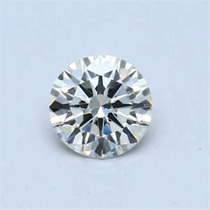 Picture of 0.38 Carats, Round Diamond with Excellent Cut, H Color, VS1 Clarity and Certified by EGL