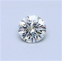 0.42 Carats, Round Diamond with Excellent Cut, H Color, VVS2 Clarity and Certified by GIA