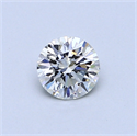 0.45 Carats, Round Diamond with Excellent Cut, F Color, VS1 Clarity and Certified by GIA