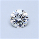 0.47 Carats, Round Diamond with Excellent Cut, D Color, VS2 Clarity and Certified by GIA