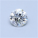 0.48 Carats, Round Diamond with Very Good Cut, D Color, VS2 Clarity and Certified by GIA