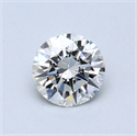 0.49 Carats, Round Diamond with Excellent Cut, G Color, VS2 Clarity and Certified by GIA