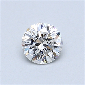 Picture of 0.50 Carats, Round Diamond with Very Good Cut, D Color, SI1 Clarity and Certified by GIA