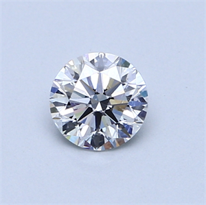 Picture of 0.50 Carats, Round Diamond with Very Good Cut, D Color, SI1 Clarity and Certified by GIA