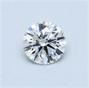 0.50 Carats, Round Diamond with Very Good Cut, D Color, SI1 Clarity and Certified by GIA