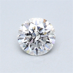Picture of 0.50 Carats, Round Diamond with Very Good Cut, D Color, SI1 Clarity and Certified by GIA