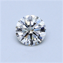 0.50 Carats, Round Diamond with Excellent Cut, H Color, VS1 Clarity and Certified by GIA