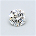 0.50 Carats, Round Diamond with Very Good Cut, D Color, SI1 Clarity and Certified by GIA