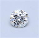 0.50 Carats, Round Diamond with Very Good Cut, D Color, SI1 Clarity and Certified by GIA