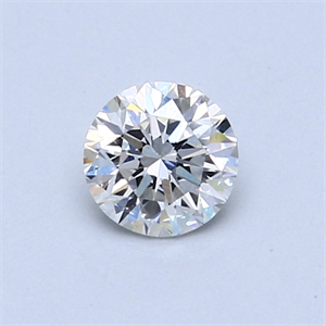Picture of 0.50 Carats, Round Diamond with Very Good Cut, D Color, SI1 Clarity and Certified by GIA