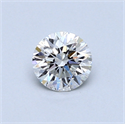 0.50 Carats, Round Diamond with Very Good Cut, D Color, SI1 Clarity and Certified by GIA
