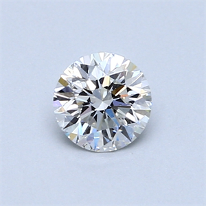 Picture of 0.50 Carats, Round Diamond with Very Good Cut, D Color, SI1 Clarity and Certified by GIA