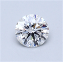 0.50 Carats, Round Diamond with Excellent Cut, D Color, SI1 Clarity and Certified by GIA