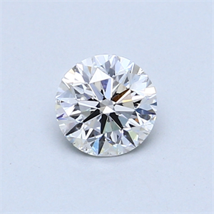 Picture of 0.50 Carats, Round Diamond with Very Good Cut, D Color, VS2 Clarity and Certified by GIA