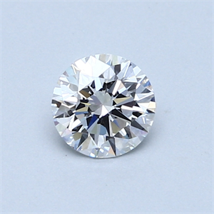 Picture of 0.50 Carats, Round Diamond with Excellent Cut, D Color, VVS2 Clarity and Certified by GIA