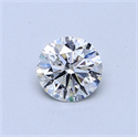 0.50 Carats, Round Diamond with Very Good Cut, D Color, SI1 Clarity and Certified by GIA