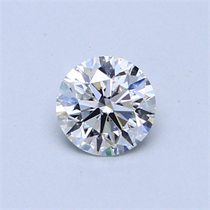 Picture of 0.50 Carats, Round Diamond with Very Good Cut, D Color, SI1 Clarity and Certified by GIA