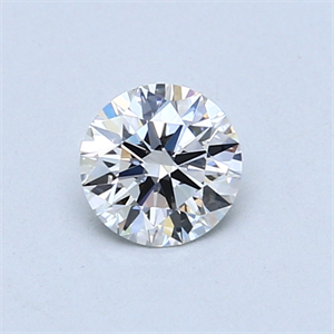 Picture of 0.50 Carats, Round Diamond with Excellent Cut, E Color, VVS2 Clarity and Certified by GIA