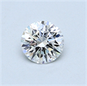 0.51 Carats, Round Diamond with Excellent Cut, E Color, VVS2 Clarity and Certified by GIA