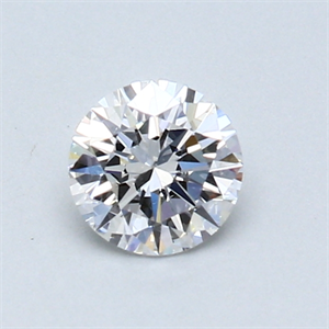 Picture of 0.51 Carats, Round Diamond with Excellent Cut, D Color, SI1 Clarity and Certified by GIA