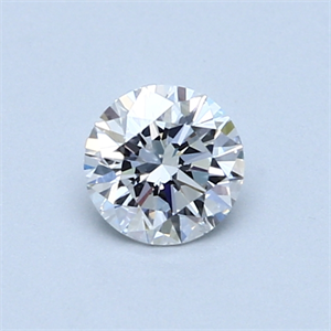 Picture of 0.51 Carats, Round Diamond with Very Good Cut, D Color, VS2 Clarity and Certified by GIA