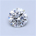 0.51 Carats, Round Diamond with Very Good Cut, E Color, SI1 Clarity and Certified by GIA