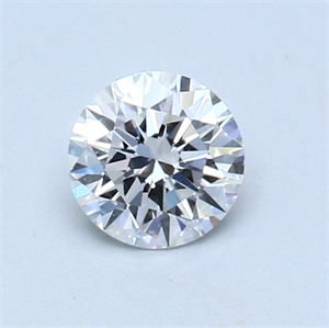 Picture of 0.51 Carats, Round Diamond with Excellent Cut, D Color, VVS2 Clarity and Certified by GIA