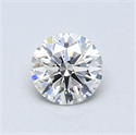 0.52 Carats, Round Diamond with Excellent Cut, E Color, VS1 Clarity and Certified by GIA