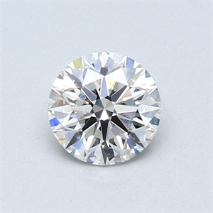 Picture of 0.52 Carats, Round Diamond with Excellent Cut, E Color, VS1 Clarity and Certified by GIA