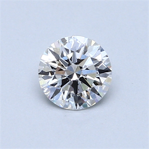 Picture of 0.52 Carats, Round Diamond with Excellent Cut, D Color, VS2 Clarity and Certified by GIA
