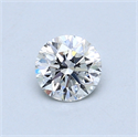 0.52 Carats, Round Diamond with Very Good Cut, E Color, VVS2 Clarity and Certified by GIA