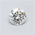 0.52 Carats, Round Diamond with Very Good Cut, E Color, SI1 Clarity and Certified by GIA